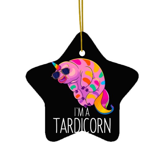 Water Bear Unicorn Tardigrade Science Microbiology Ceramic Ornaments