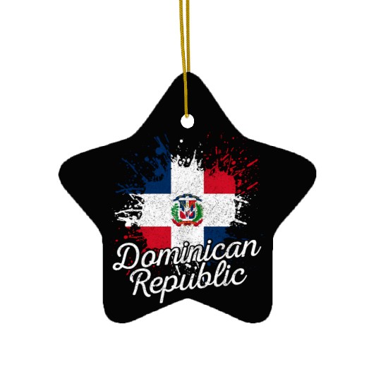 Domian Republic Patriotic Domian Pride Flag Ceramic Ornaments