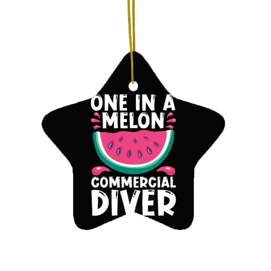 Diving Diver Melon Commercial Diving Ceramic Ornaments