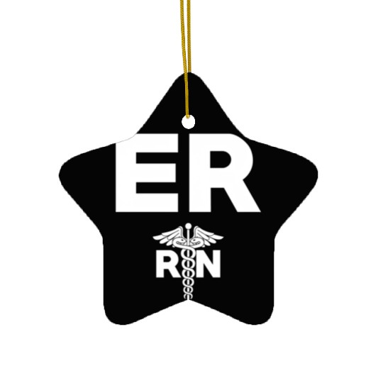 Emergency Room Registered Nurse Hotal Rn Staff Ceramic Ornaments