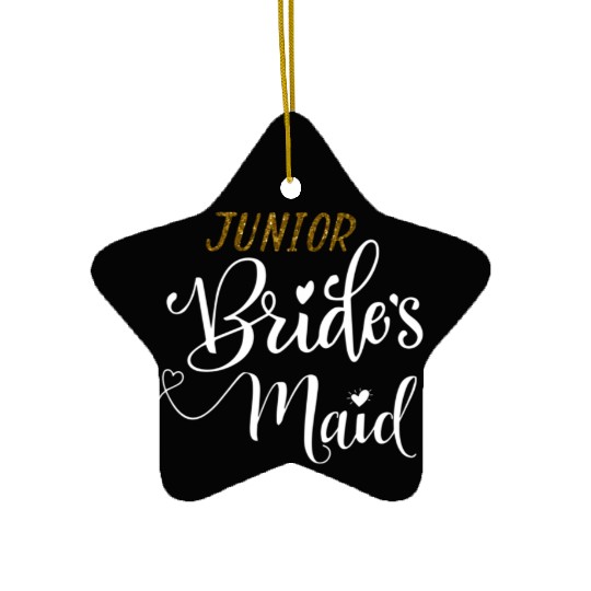 Junior Brides Bachelorette Party Bride Bridesmaids Ceramic Ornaments