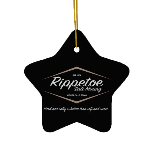 Rippetoe Salt Mining Est 1978 Ceramic Ornaments