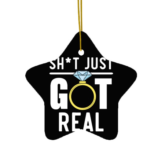 Bride And Groom Wedding Day Marriage Just Married Ceramic Ornaments