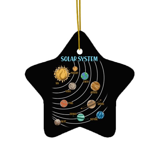 Our Solar System Science Education Ceramic Ornaments