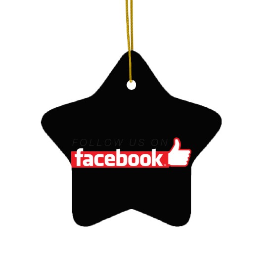 Facebook friends Ceramic Ornaments