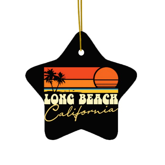 Long Beach California Ceramic Ornaments