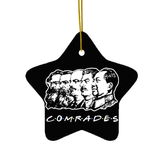 Communist Comrades Friends Ceramic Ornaments