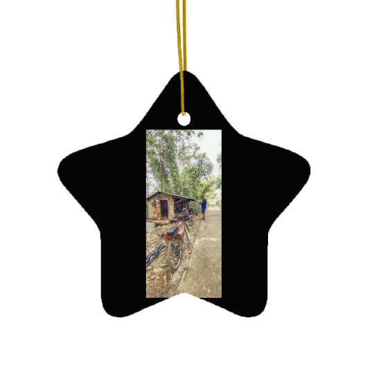 Adventures Bike 5 Ceramic Ornaments