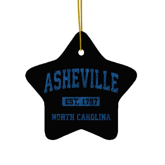 Asheville North Carolina Athletic Sports Ceramic Ornaments