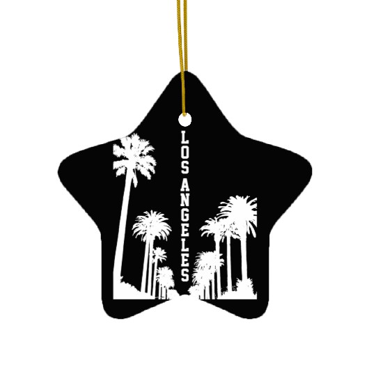 Los Angeles La California Ceramic Ornaments