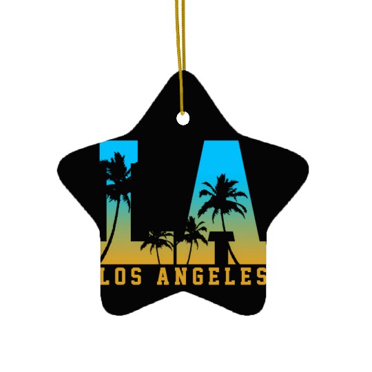 Los Angeles La California Ceramic Ornaments