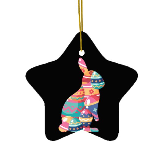 Happy Easter Ceramic Ornaments