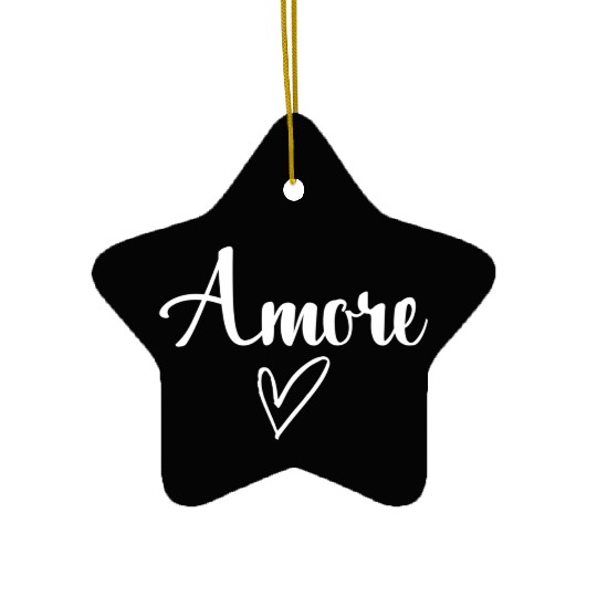 Amore Italian Love Valentine'S Day Ceramic Ornaments