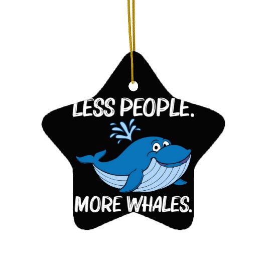 Whale For Orca Narwhal Blue Whales Ceramic Ornaments