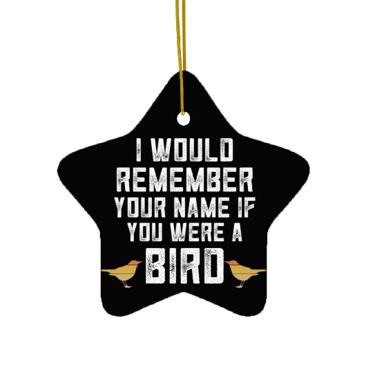 Bird Bird Watcher Birding Ornithology Ceramic Ornaments