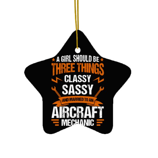 Aircraft Mechanic Aviation Airplane Mechanic Ceramic Ornaments
