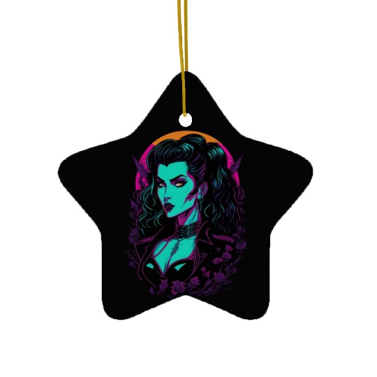 Vampire Girl Ceramic Ornaments