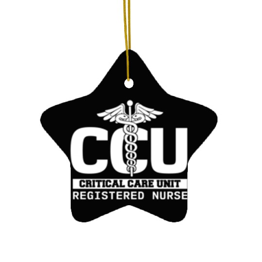Ccu Registered Nurse Critical Cardiac Care Unit Ceramic Ornaments