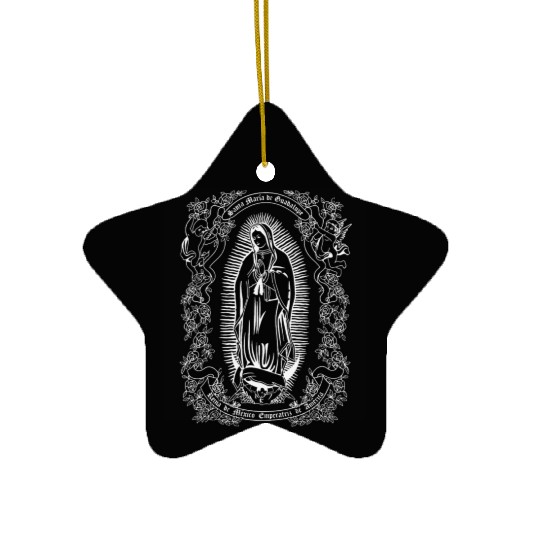 Virgen De Guadalupe Guadalupe'S Virgin Christian Ceramic Ornaments