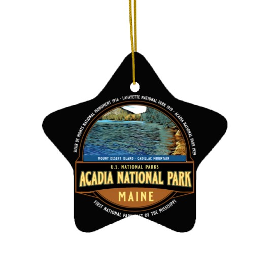 Acadia National Park Maine Vacation Ceramic Ornaments