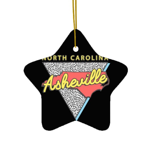 Asheville North Carolina Triangle Nc City Ceramic Ornaments