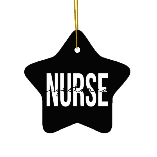 Registered Nurse Rn Emergency Room Nurse Ceramic Ornaments