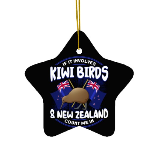 Bird Lover Endangered Species Kiwi Bird Ceramic Ornaments