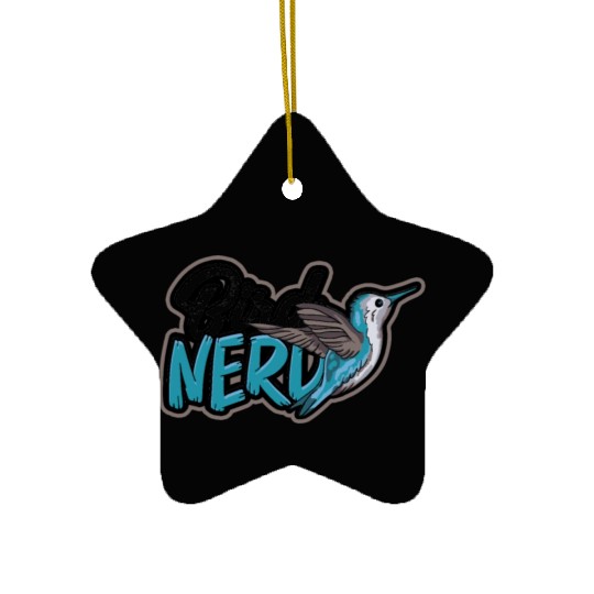 Bird Desig for Birdwatcher Bird Nerd Lover Bird Ceramic Ornaments