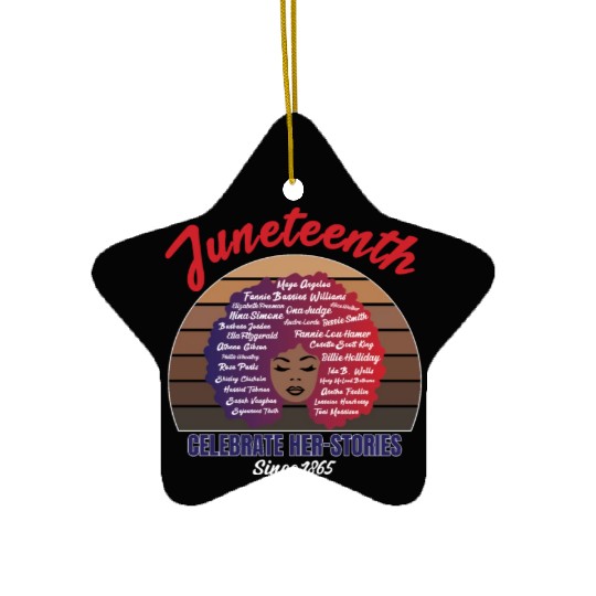 Juneteenth and African American History Ceramic Ornaments