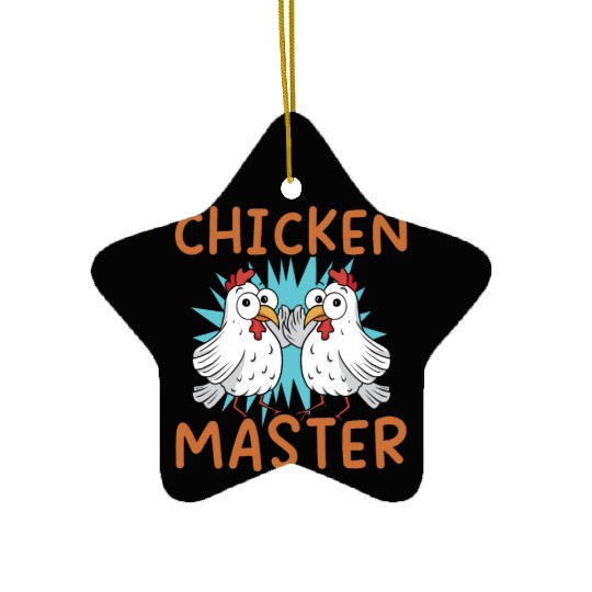 Chicken Farmer Chicken Whisperer Farm Animal Ceramic Ornaments