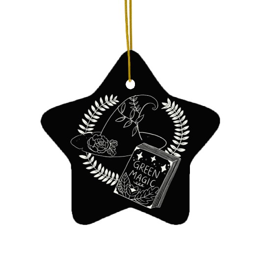 Green Magic Plants Ceramic Ornaments