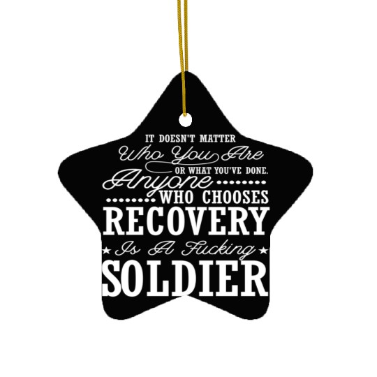 Drug Addiction Recovery Sobriety Sober Aa 12 Ceramic Ornaments