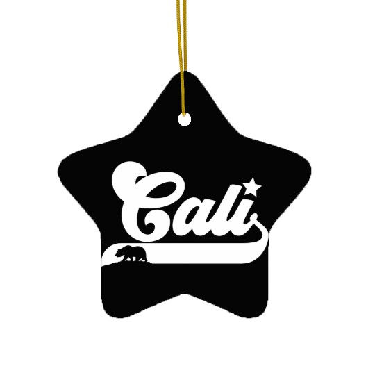 Cali California Bear Usa State Beauty Ceramic Ornaments