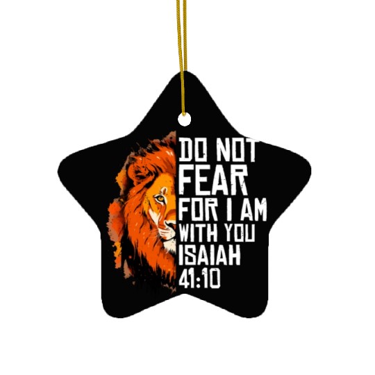 Christian Religious Bible Verse Sayings Lion Cute Ceramic Ornaments