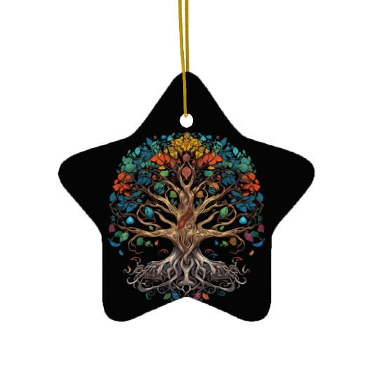 Epic Legendary Viking Tree of Life,Plant Lover Ceramic Ornaments