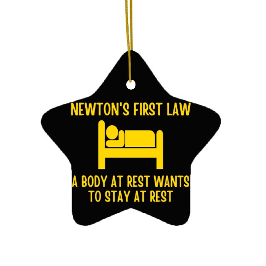 Newton's First Law Ceramic Ornaments