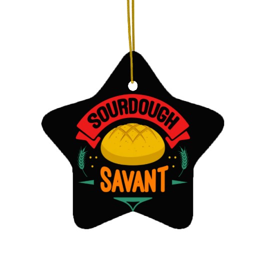 Sourdough Savant Bread Baker Ceramic Ornaments