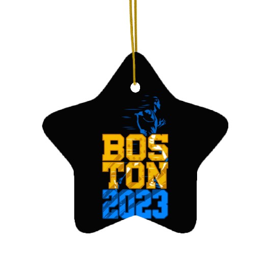 2 Sided Boston 2023 Marathon Training Qualified Ceramic Ornaments