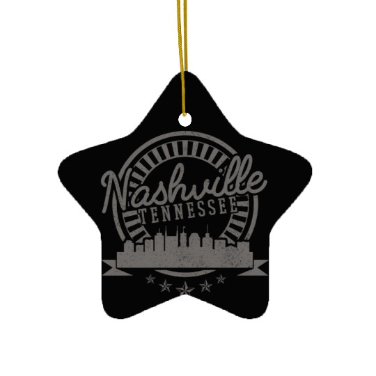 hville - yline Cory Music City Ceramic Ornaments