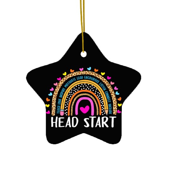 Back to School Head Start Squad Homeschool Ceramic Ornaments