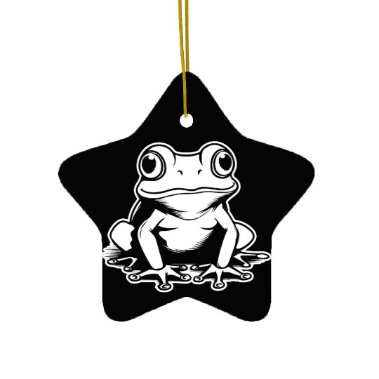 Frog Amphibian Toad Ceramic Ornaments
