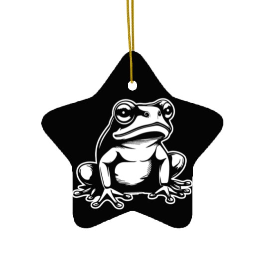 Frog Amphibian Toad Ceramic Ornaments