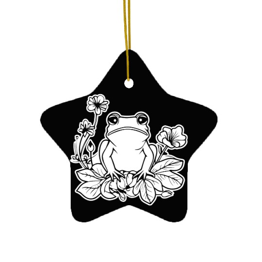 Frog Amphibian Toad Ceramic Ornaments