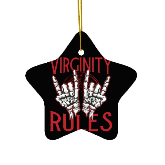 Virginity Rules Nerd Summer Camp Ceramic Ornaments