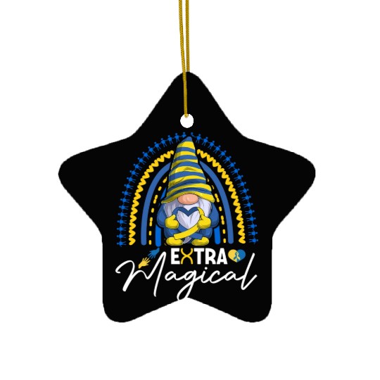 Down Syndrome Awareness Day March 21 Extra Magical Ceramic Ornaments