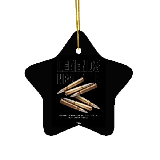 Legends Never Die Ceramic Ornaments
