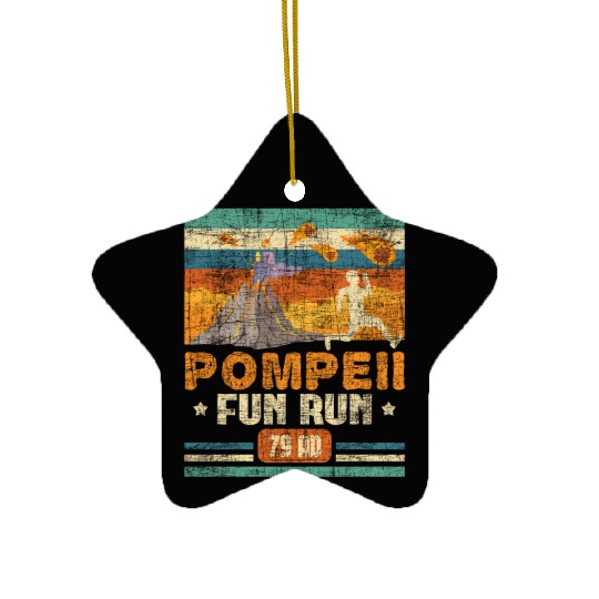 Pompeii Fun Run - Geography Volcanologist Ceramic Ornaments