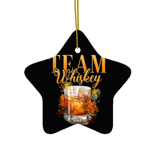 Team Whiskey Stag Party Women Bartender Ceramic Ornaments