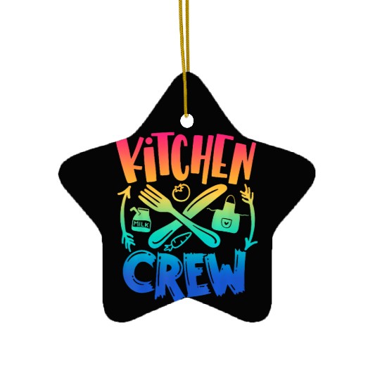 Kitchen Crew Back To School Team Field Day 2022 Ceramic Ornaments