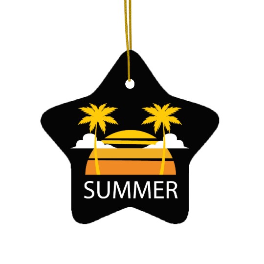 SUMMER Ceramic Ornaments